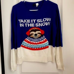 Sloth ugly Christmas sweater